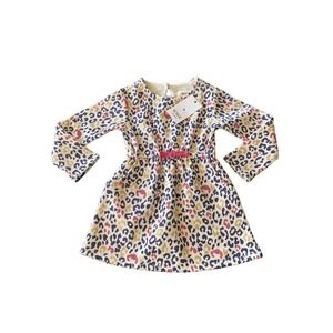 NWT Retreat Los Angeles  Long Sleeve A-Line Dress Cheetah Print Size‎ 3T
